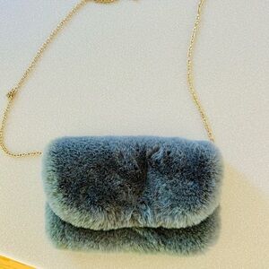 Faux Fur Clutch Purse /Chain